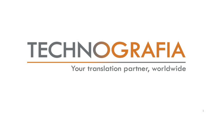 1 technografia defined