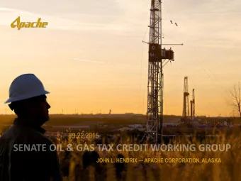 09.22.2015 JOHN L. HENDRIX  APACHE CORPORATION, ALASKA APACHE ALASKA  EXPLORING COOK INLET