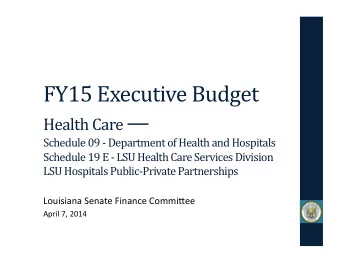 Health  Care       Schedule  09  -  Department  of  Health  and