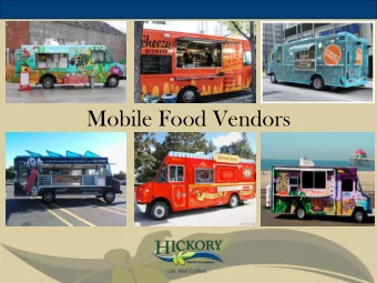 Mobile Food Vendors  Policies Researched  Greensboro, NC  Greenville, SC  Charlotte, NC