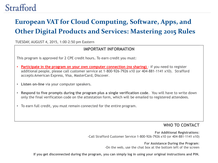 european vat for cloud computing software apps and other
