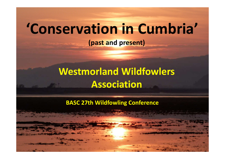 conservation in cumbria