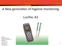 a new genera tjon of hy giene moni t oring lucipac a3