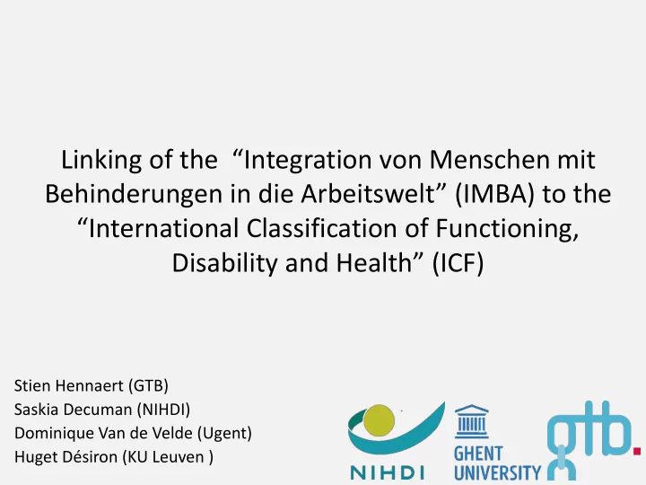 international classification of functioning