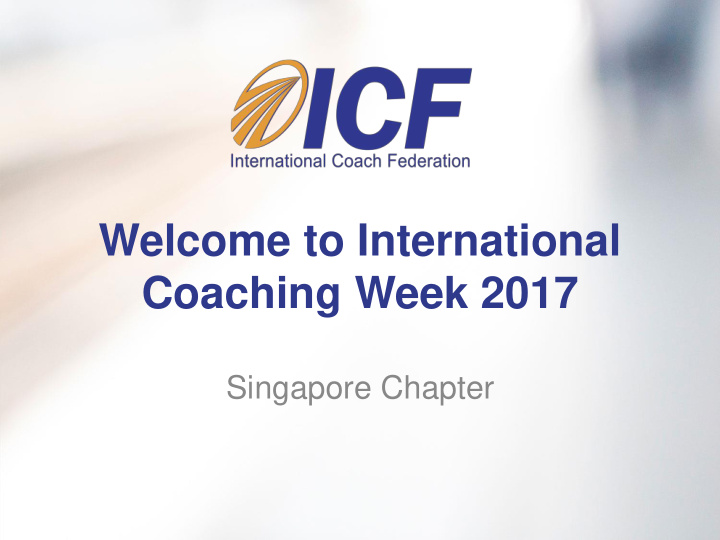 coaching week 2017