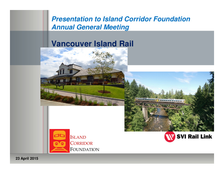 vancouver island rail
