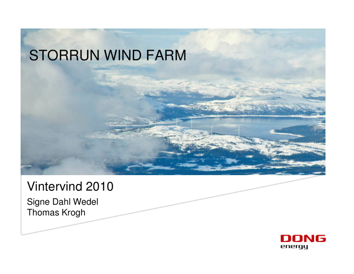 storrun wind farm