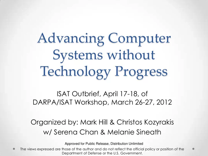 advancing computer