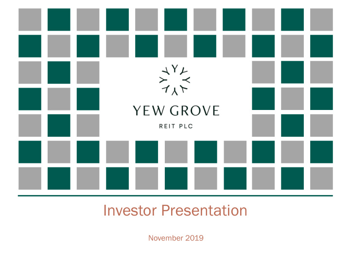 investor presentation