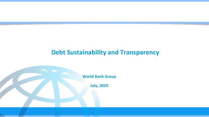 debt sustainability and transparency