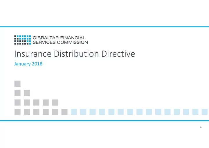 insurance distribution directive