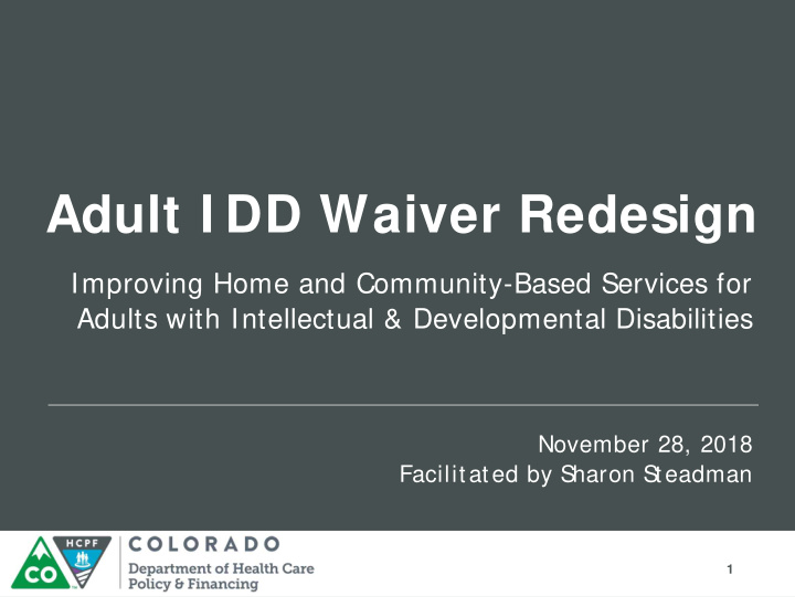 adult i dd waiver redesign