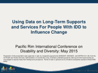 using data on long term supports and services for people