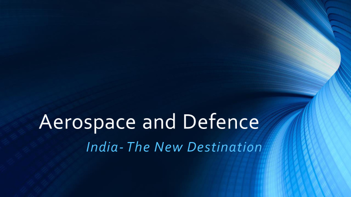 aerospace defence market