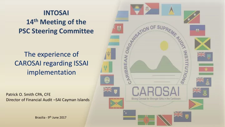 14 th meeting of the psc steering committee the