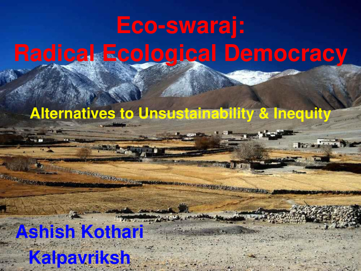 eco swaraj
