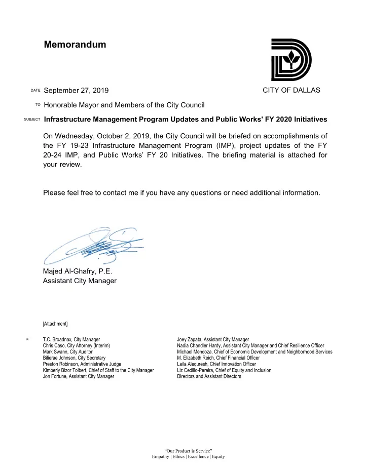 memorandum