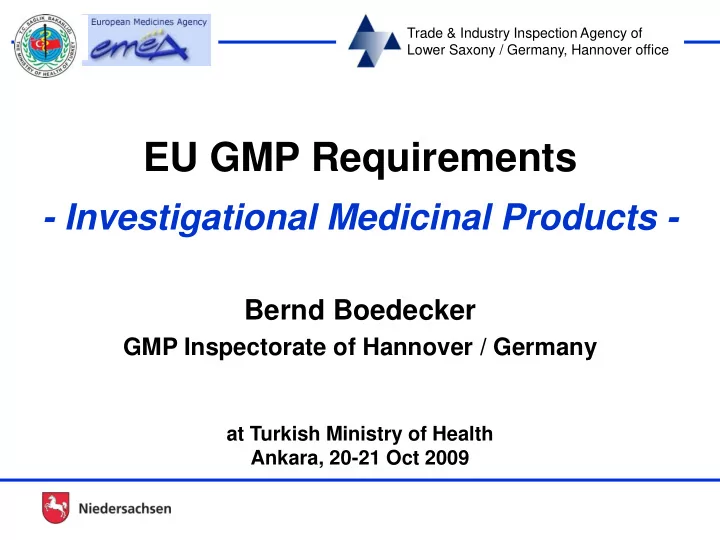 eu gmp requirements