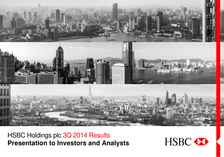 hsbc holdings plc 3q 2014 results presentation to