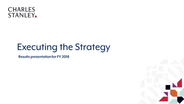 results presentation for fy 2018