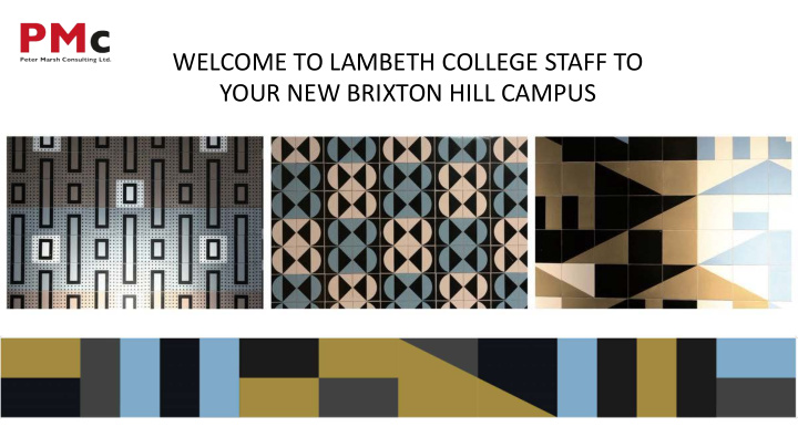welcome to lambeth college staff to your new brixton hill