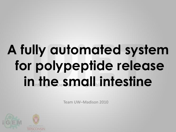for polypeptide release