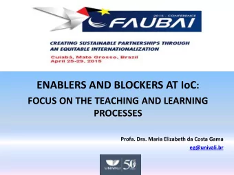 INTRODUCING MYSELF AND UNIVALI  UNIVALIS INTERNATIONALIZATION  Start  of the process: PROCESS