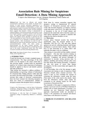 - able to differentiate the informative emails from the alerting emails. We refer to informative