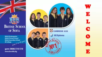 W  E  L  C  O  M  E  BSS  SS A PL  PLACE WH  WHERE STU  STUDENTS WA  NTS WANT TO  NT TO BE  Agenda