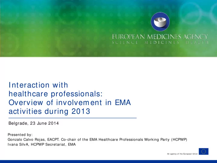 interaction with healthcare professionals overview of