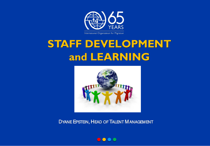 staff development and learning