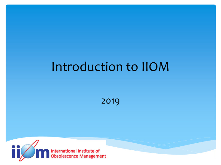 introduction to iiom