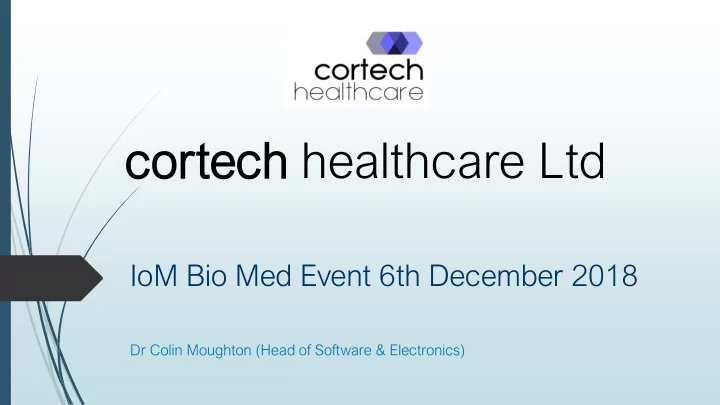 co cortech ech healthcare ltd
