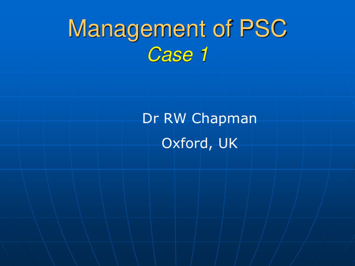 management of psc