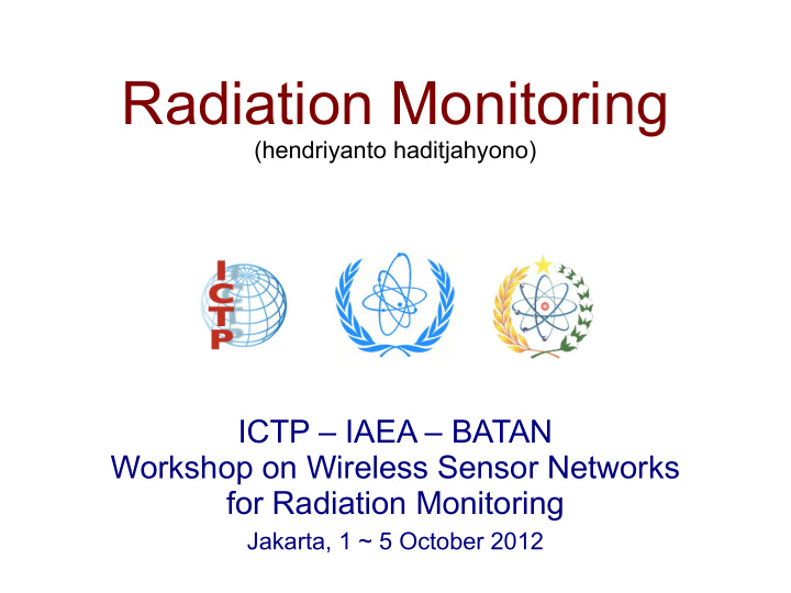 radiation monitoring