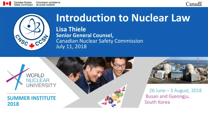 ntroduction to nuclear law i