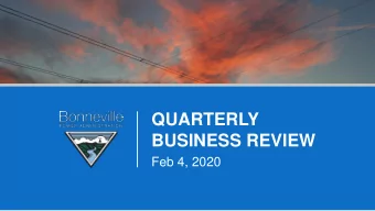 BUSINESS REVIEW  Feb 4, 2020  B  O  N  N  E  V  I  L  L  E  P  O  W  E  R  A  D  M  I  N  I  S  T