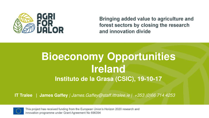 bioeconomy opportunities