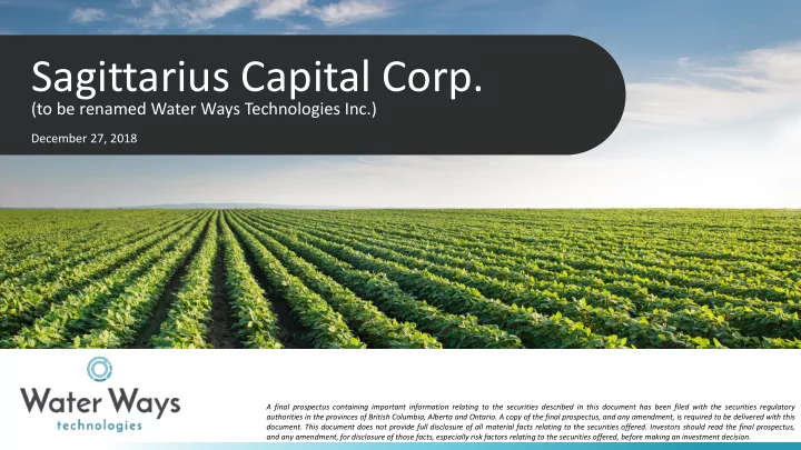 sagittarius capital corp