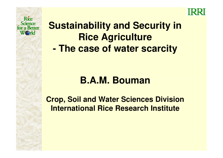 sustainability and security in sustainability and