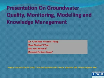 Dr. A.F.M Afzal Hossain 1 , PEng. Dr. A.F.M Afzal Hossain 1 , PEng. Saad Siddiqui 2 PEng. Saad
