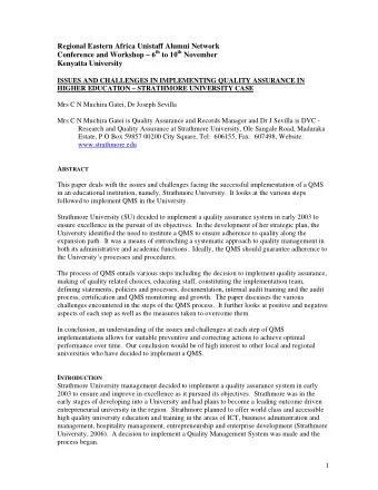 Regional Eastern Africa Unistaff Alumni Network Conference and Workshop  6 th to 10 th November