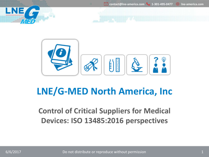 lne g med north america inc