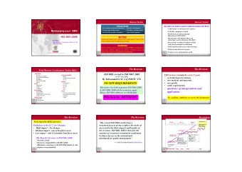 Why then the  REVISION?  Health &amp; Safety  Health &amp; Safety  8  Training  To  confirm,