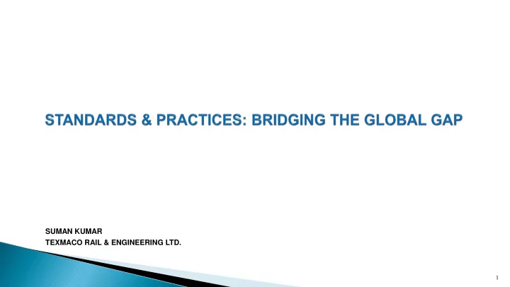 suman kumar texmaco rail engineering ltd
