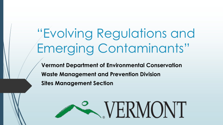 emerging contaminants