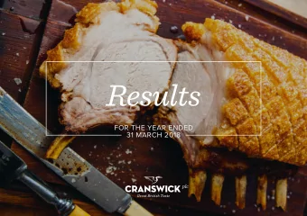 Results  FOR THE YEAR ENDED  31 MARCH 2018  AGENDA INTRODUCTION &amp; HIGHLIGHTS  Adam Couch, CEO