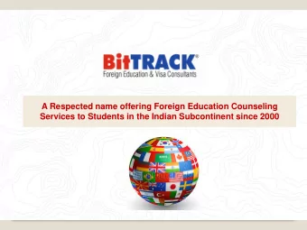 A Respected name offering Foreign Education Counseling  Services to Students in the Indian