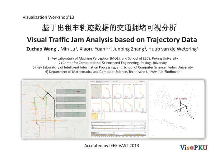 visual traffic jam analysis based on trajectory data