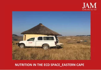 NUTRITION IN THE ECD SPACE_EASTERN CAPE  CLICK TO EDIT MASTER TITLE STYLE  DEFINITION OF NUTRITION